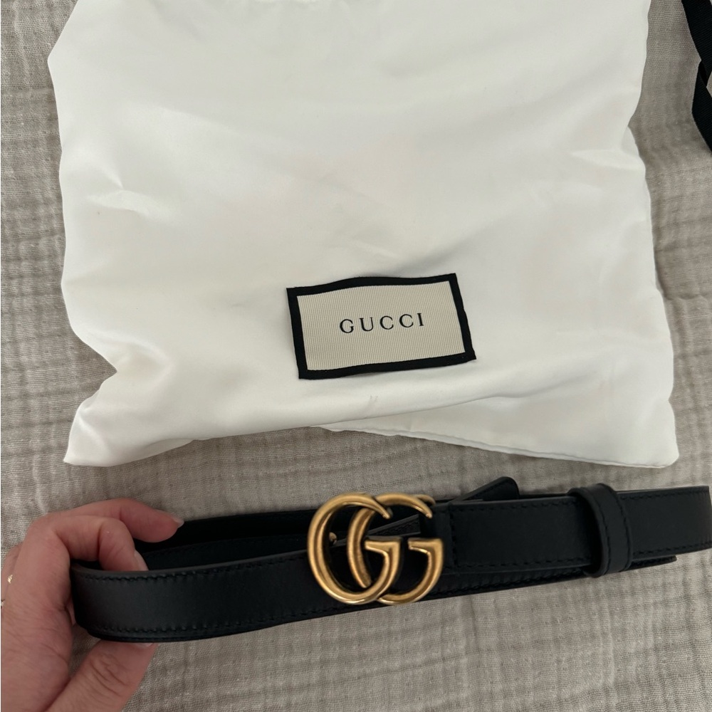 GUCCI GG Marmont Thin Belt